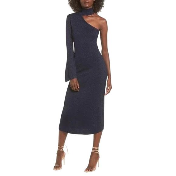 NWT KEEPSAKE The Label Choker One Sleeve Dress sweater large - Picture 1 of 9